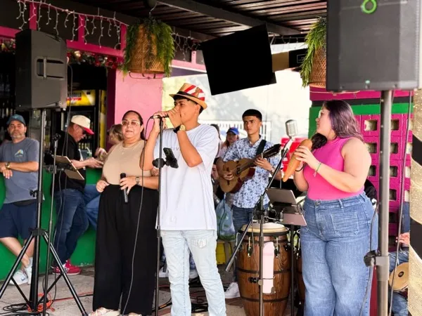 Música en vivo en tarima